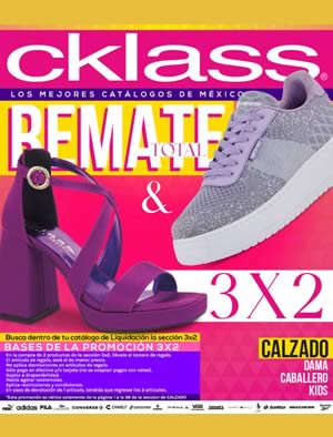 Catálogo Cklass REMATE TOTAL 3x2 en Calzado 2024