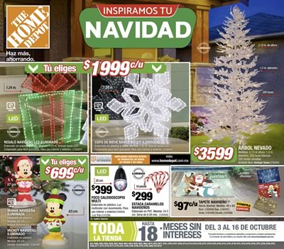 Folleto Digital Home Depot Especial De Navidad 2019 Mexico