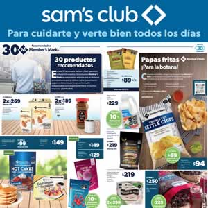 Catálogo SAMS CLUB Ofertas del 4 de Agosto de 2021 Cuponera Socio