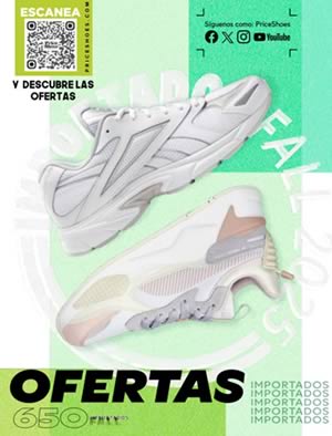 Folleto PRICE SHOES Ofertas Importados Fall 2025