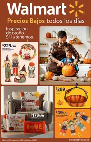 Folleto Walmart Colección Harvest Decoración Otoño 2025