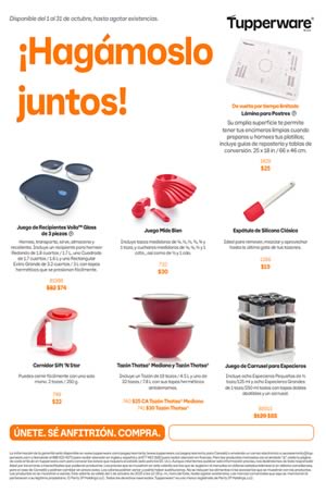 Folleto TUPPERWARE Ofertas Octubre 2025
