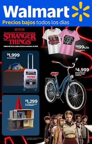 Folleto Walmart México Productos Stranger Things 2025