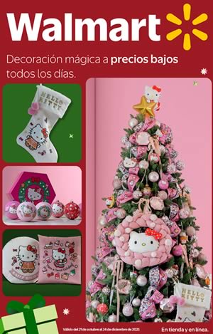 Folleto Walmart Ofertas en Decoración de Navidad 2025