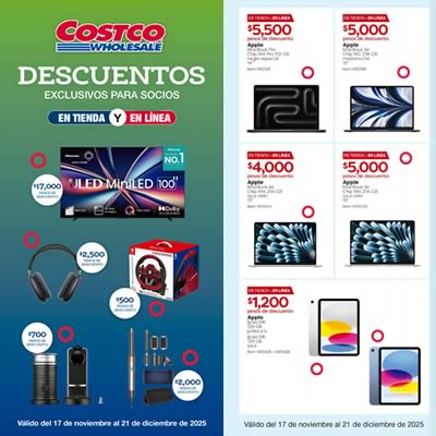 Cuponera COSTCO Descuentos Vigentes Hasta el 21 de Diciembre 2025