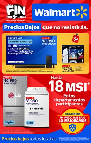 Folleto Walmart México El Fin Irresistible Nov 2025