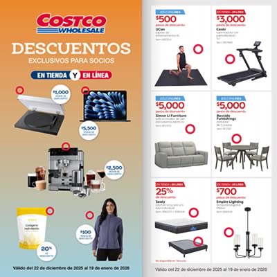 Cuponera COSTCO M&eacute;xico | Ofertas Hasta el 19 de Enero de 2026