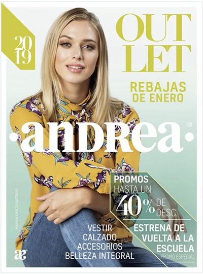 Catálogo Andrea Outlet del 6 de Enero al 9 de Marzo 2019