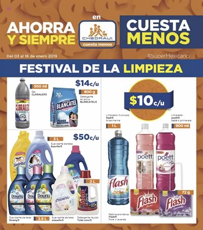 Catálogo Chedraui Enero 2019 Cuesta Menos - Festival de la Limpieza