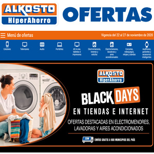 CATÁLOGO ALKOSTO BLACK DAYS OFERTAS NOVIEMBRE 2020 COLOMBIA