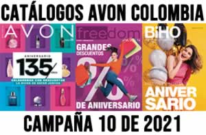 Catálogos Avon Colombia Campaña 10 de 2021 | Ofertas Aniversario 135