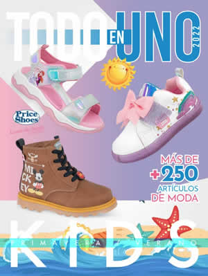 Catálogo Price Shoes Todo En Uno Kids 2022 Primavera Verano | México