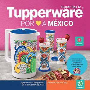 Catálogo Tupperware Tupper Tips C12 Agosto 2022 | México y USA