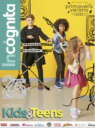 Incógnita Calzado Kids y Teens. Colección Primavera Verano 2023