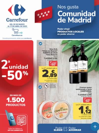 Carrefour Ofertas en Productos de Madrid [Hasta el 17 de Abril 2023]