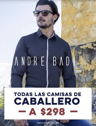 Folleto André Badi: Camisas Caballero 2023