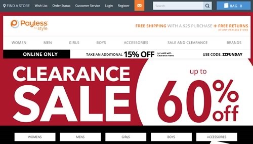 ofertas payless shoes clearance sale julio 2016
