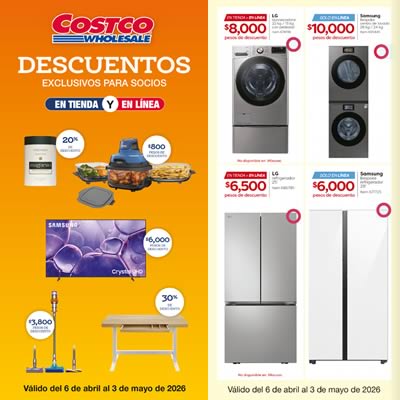 Cuponera Costco del 6 de abril al 3 de mayo 2026