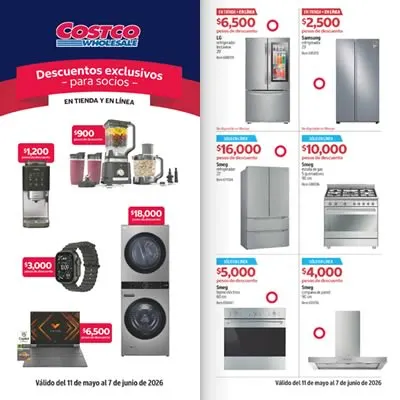 Cuponera COSTCO Ofertas del 11 Mayo al 7 Junio 2026 en México