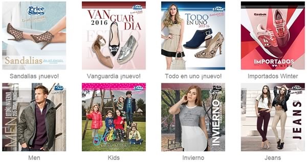 catalogos price shoes 2016